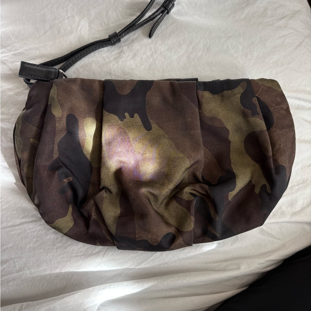 Prada wristlet or cosmetic bag. Camouflage nylon fabric. - Picture 3 of 7